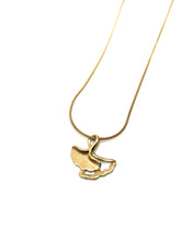 Charger l'image dans la galerie, Collier Ginkgo - Acier inoxydable doré