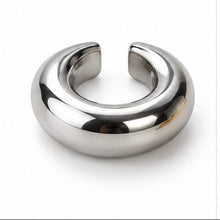 Charger l'image dans la galerie, Ear cuff XL femme en acier inoxydable argenté – faux piercing
