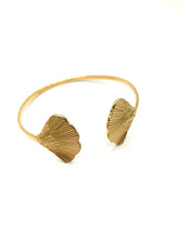 Charger l&#39;image dans la galerie, Bracelet Jonc Ginkgo - Acier inoxydable doré
