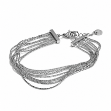 Charger l'image dans la galerie, Bracelet Cascade multichaînes - Acier doré ou argenté
