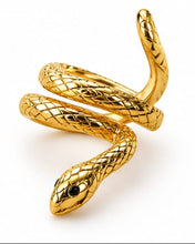 Charger l'image dans la galerie, Ear cuff serpent femme - Faux piercing en acier inoxydable doré
